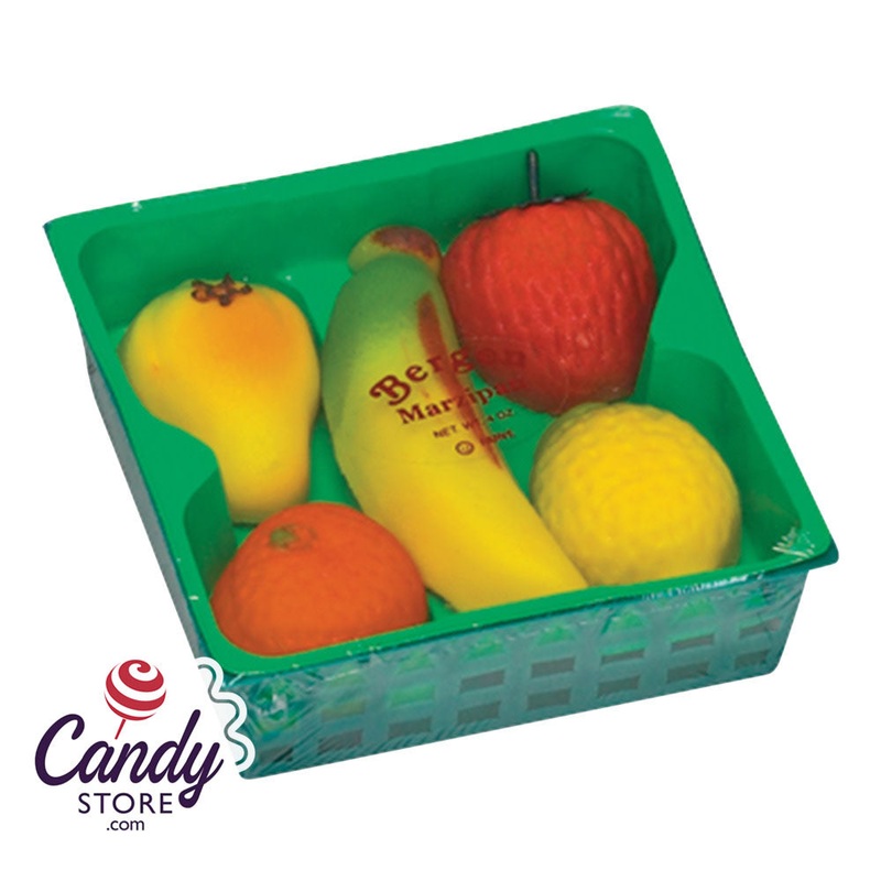 Bergen Marzipan Fruit Basket - 12ct