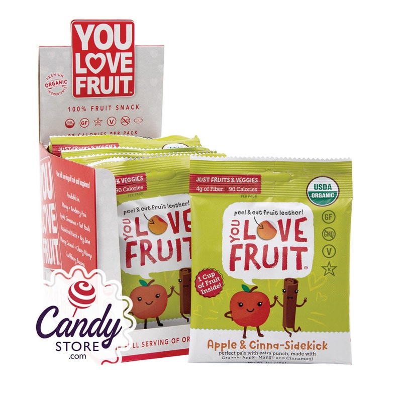 You Love Fruit Apple Cinnamon 1oz Bags - 12ct