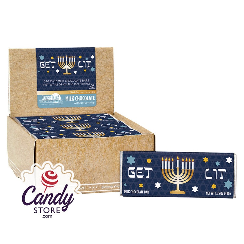 Amusemints Milk Chocolate Get Lit 1.75oz Bar - 24ct