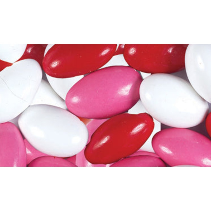 Valentine Chocolate Jordan Almonds - 10lb