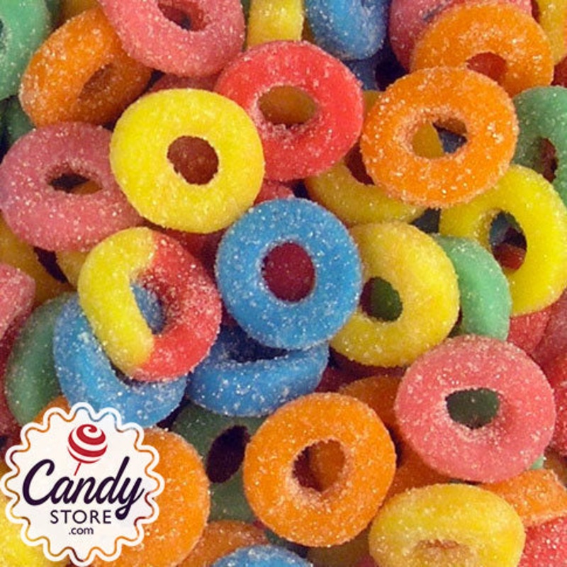 Assorted Mini Sour Gummy Rings - 5lb