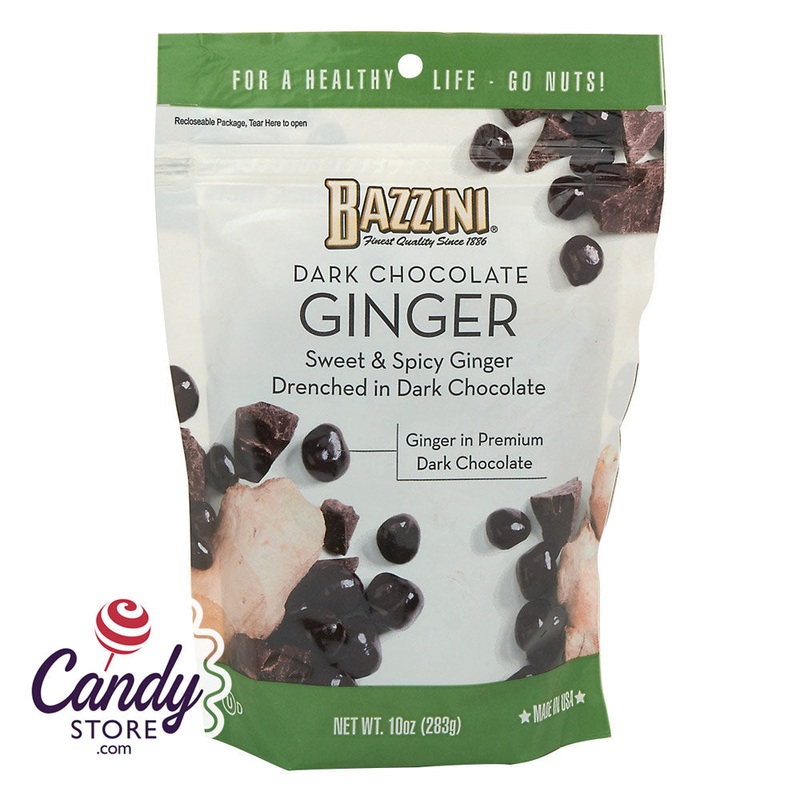 Bazzini Dark Chocolate Ginger 10oz Pouch - 8ct