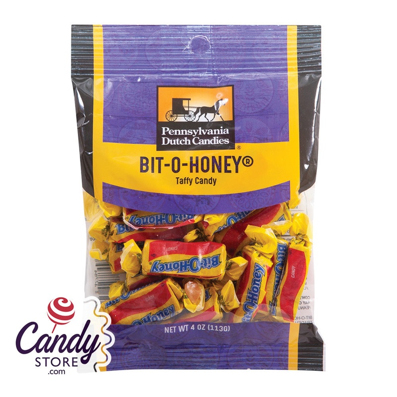 Bit-O-Honey Clear Window Peg Bags 4oz - 12ct