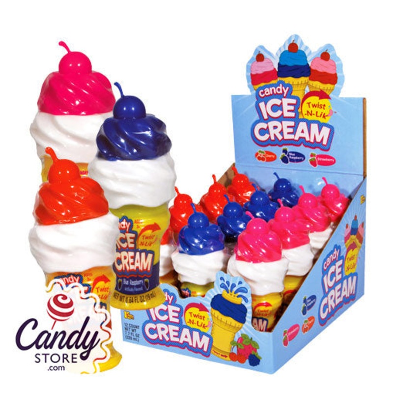 Twist-N-Lik Candy Ice Cream - 12ct