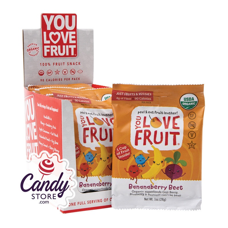 You Love Fruit Banana Berry Beet 1oz Bags - 12ct