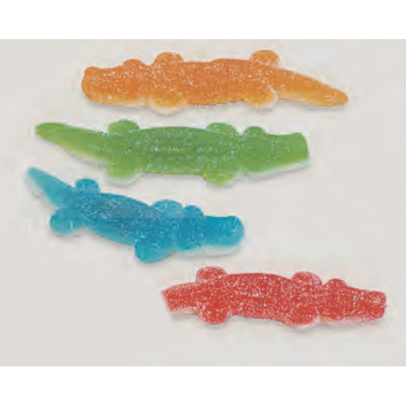 Assorted Sanded Gummi Crocodiles - 5lb