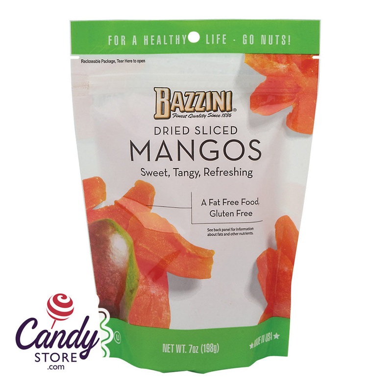 Bazzini Dried Sliced Mangos 7oz Pouch - 8ct