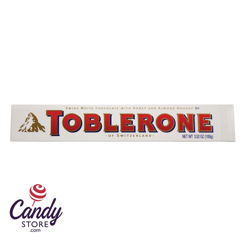 Toblerone White Chocolate 3.52oz Bar - 20ct