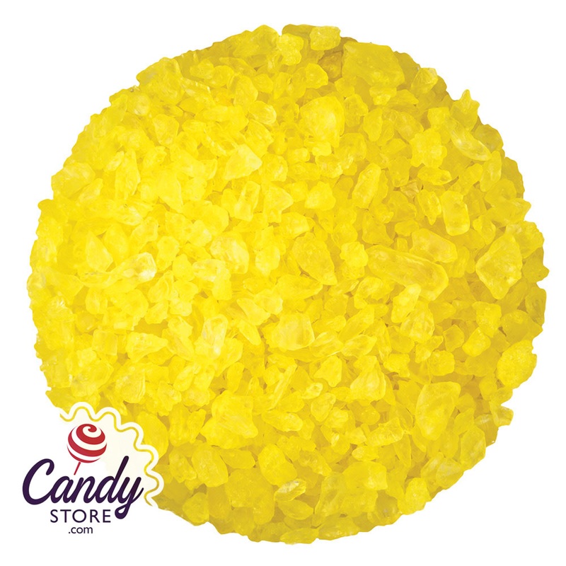 Yellow Lemon Rock Candy Crystals Dryden & Palmer - 5lb