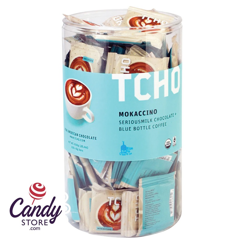 Tcho Mokaccino Milk Chocolate Coffee 0.28oz Squares - 100ct