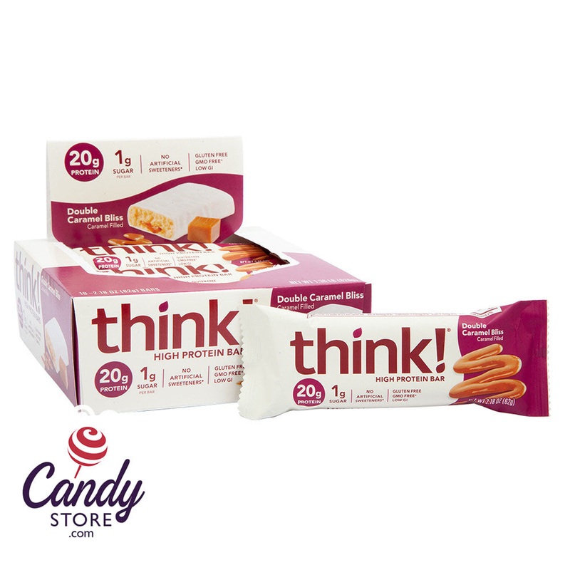 Think! High Protein Double Caramel Bliss 2.1oz Bar - 10ct