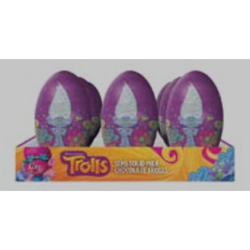 Trolls Semi-Solid Milk Chocolate Guy Diamond - 9ct
