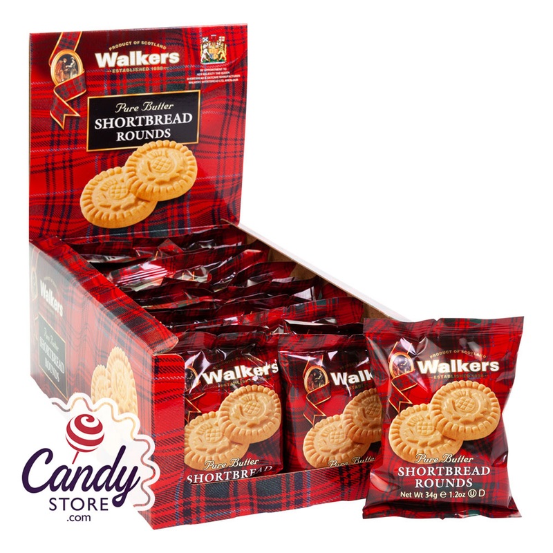 Walkers Shortbread Rounds Twin Pack 1.2oz - 22ct