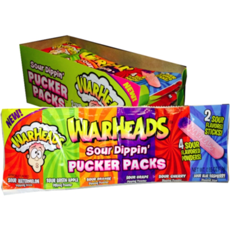 Warheads Sour Pucker Packs - 18ct