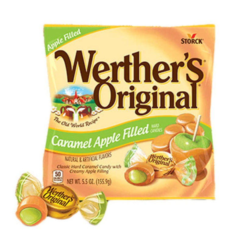 Werthers Original Caramel Apple-Filled Hard Candies - 8ct
