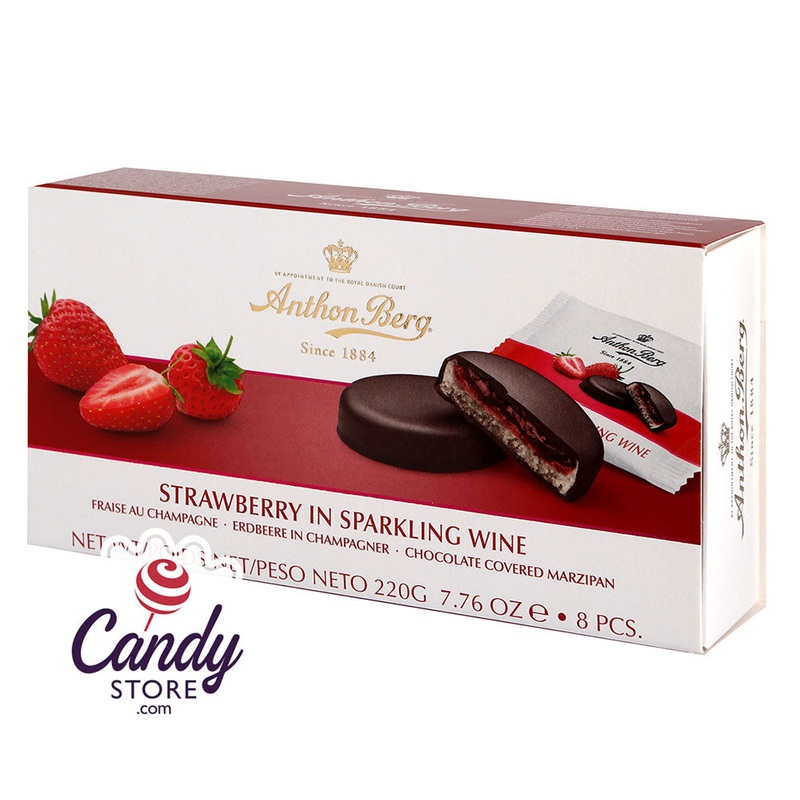 Anthon Berg Strawberry In Champagne 7.76oz Boxes - 12ct