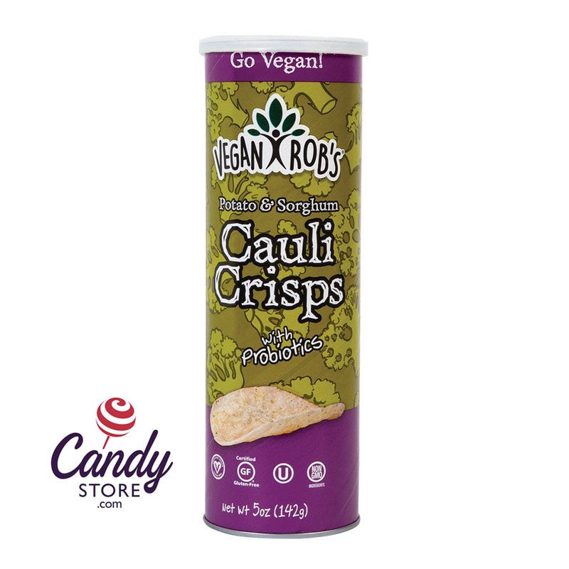 Vegan Rob's Cauliflower Crisps With Probiotics 5oz Tube - 12ct
