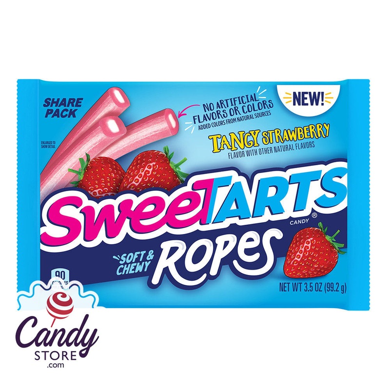 Sweetarts Strawberry Ropes - 12ct