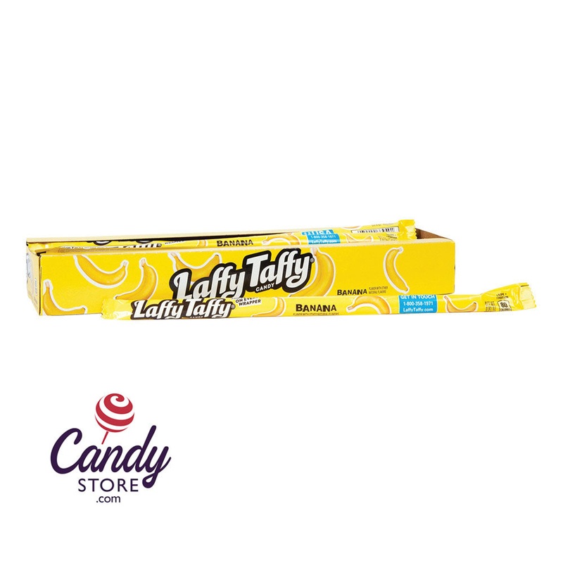 Banana Laffy Taffy Ropes - 24ct