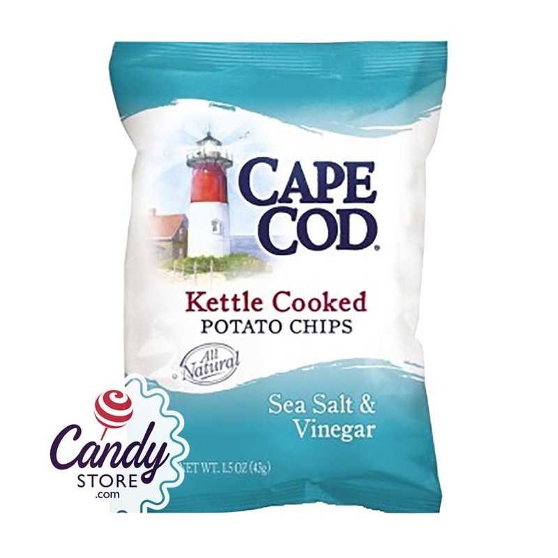 Cape Cod Sea Salt Vinegar Chips 1.5oz Bags - 56ct