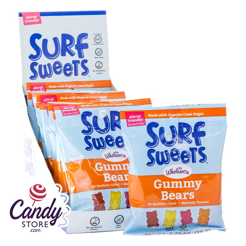 Surf Sweets Gummy Bears 2.75oz Bag - 12ct