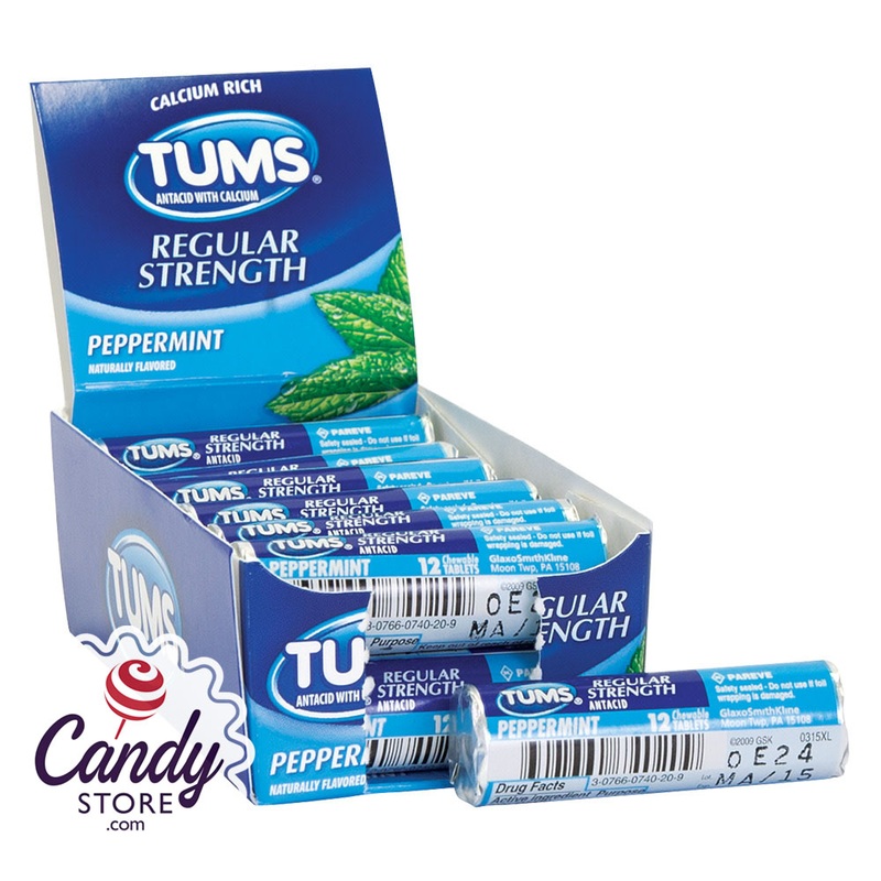 Tums Peppermint Roll - 12ct