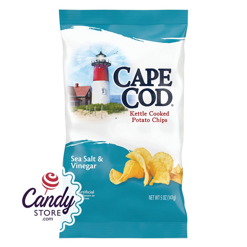 Cape Cod Sea Salt & Vinegar Potato Chips 5oz Bags - 8ct