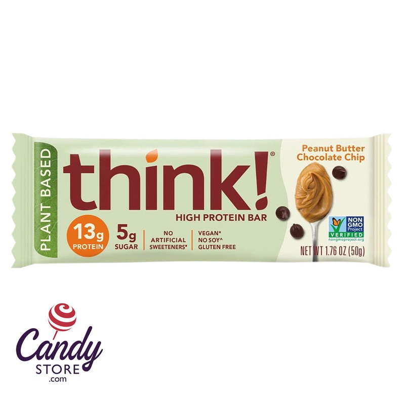 Think! Plant Based Peanut Butter Chocolate Chip 1.78oz - 10ct