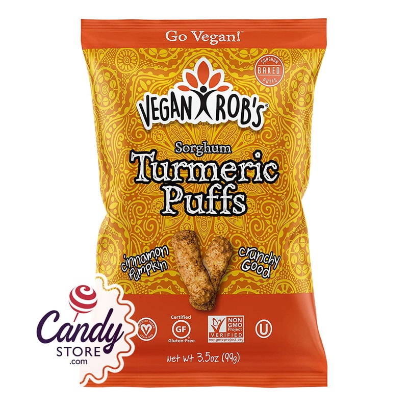 Vegan Rob's Turmeric Puffs 3.5oz Bags - 12ct