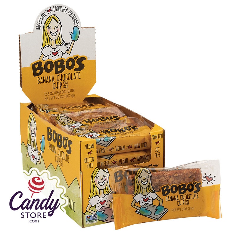 Bobo's Banana Chocolate Chip Oat 3oz Bar - 12ct