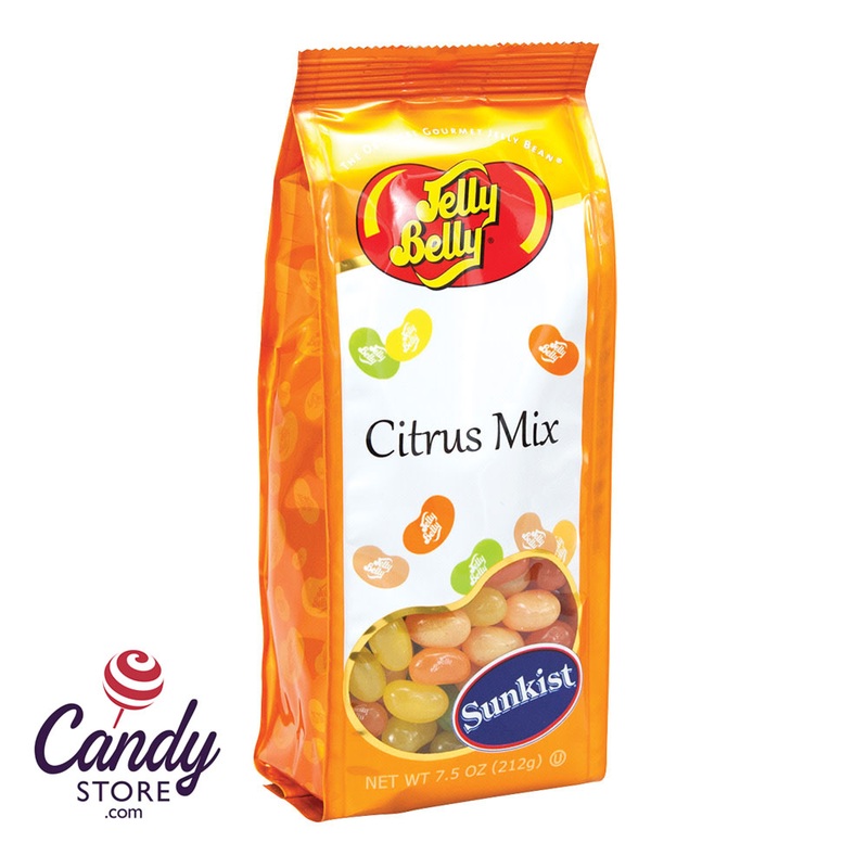 Sunkist Citrus Jelly Belly Jelly Bean Mix 7.5oz Gift Bag - 12ct
