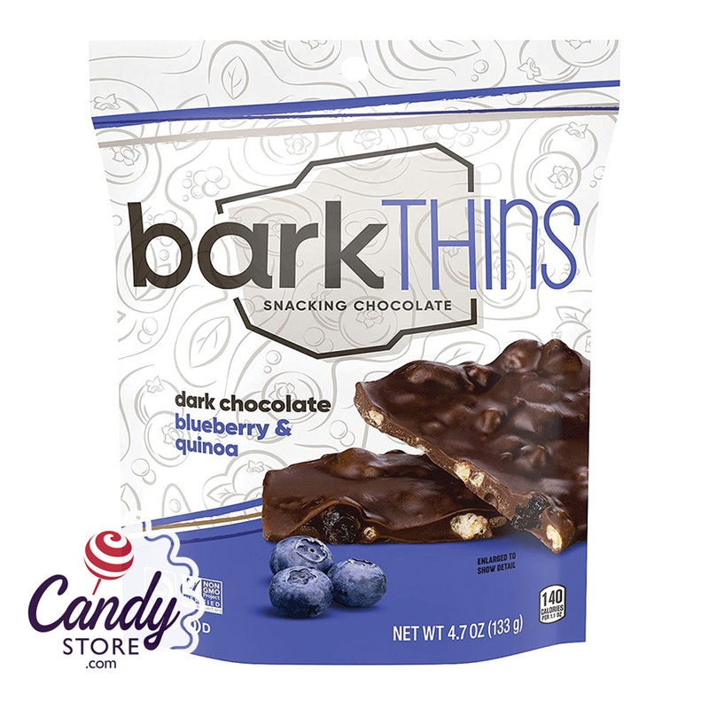 Bark Thins Dark Chocolate Blueberry Quinoa 4.7oz Pouch - 12ct