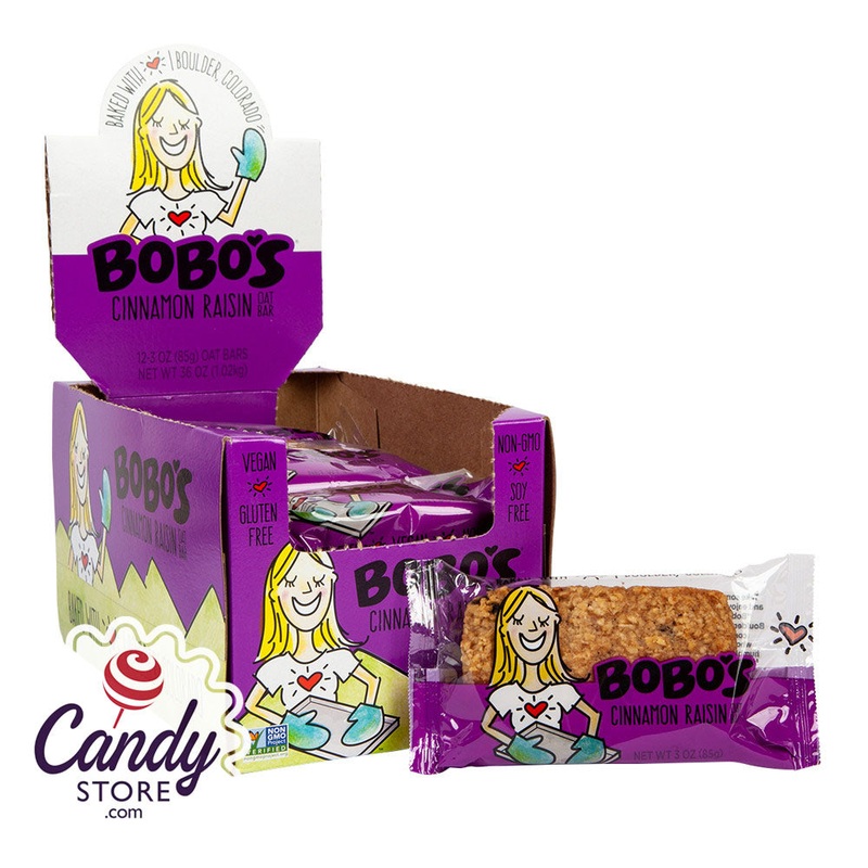 Bobo's Cinnamon Raisin Oat Bar 3oz - 12ct
