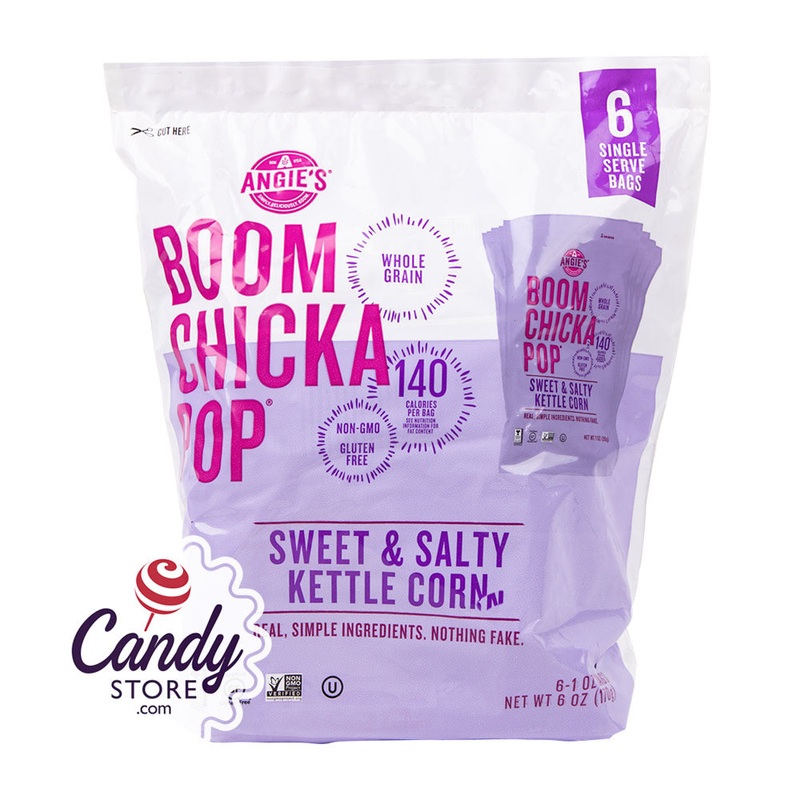 Angie's Boomchickapop Sweet & Salty Kettle Corn Snack Pack 6oz Pouch - 4ct