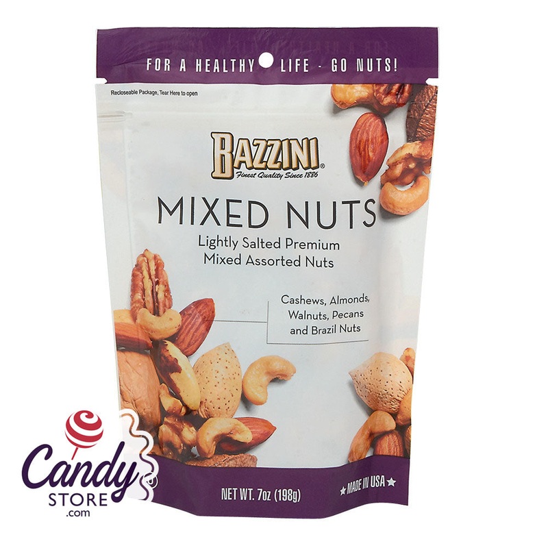 Bazzini Salted Mixed Nuts 7oz Pouch - 8ct