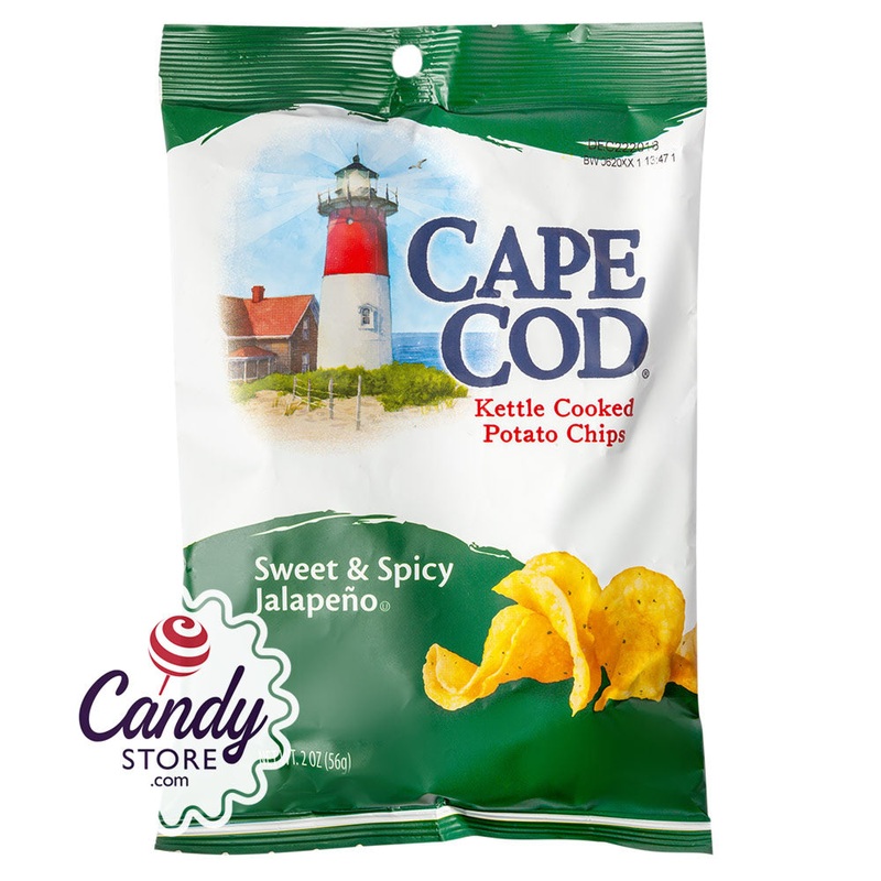 Cape Cod Chips Sweet & Spicy Jalapeno 2oz Peg Bags - 24ct