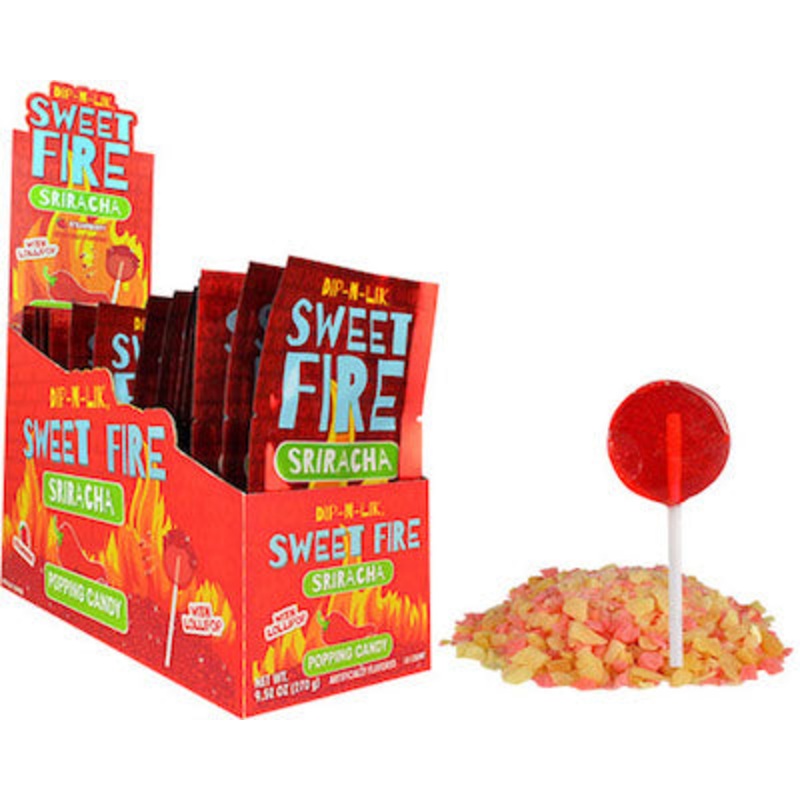 Sweet Sriracha Popping Candy and Lollipop - 18ct