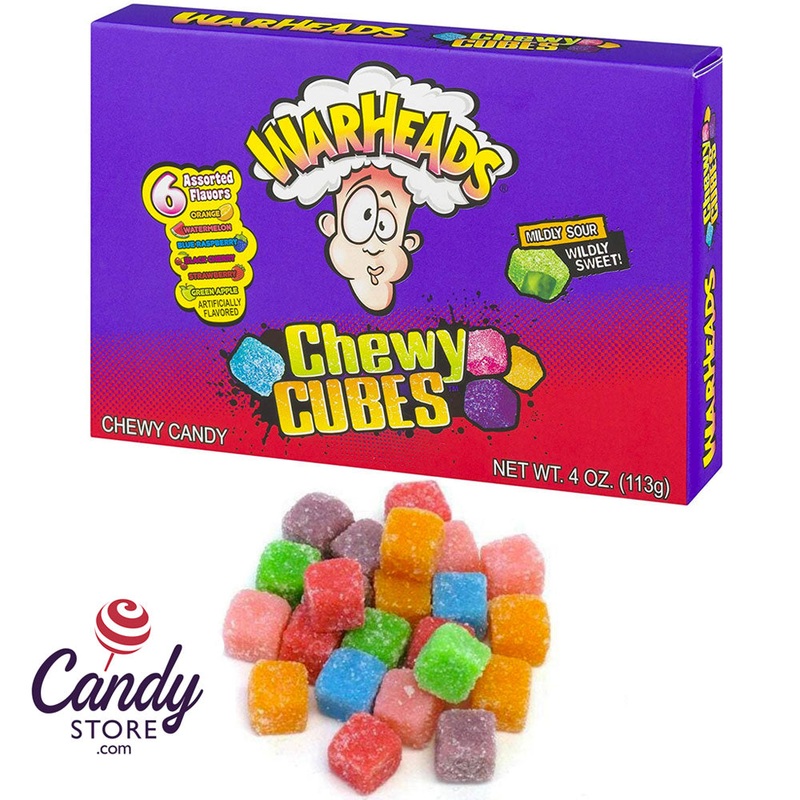 Warhead Sour Chewy Cubes Theater Box - 12ct