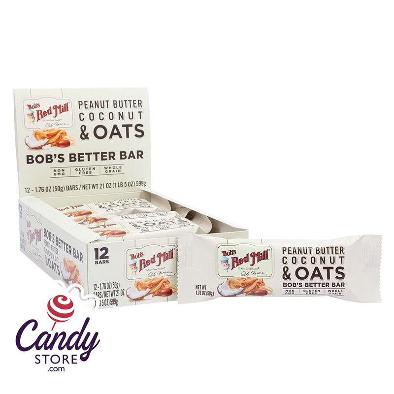 Bob's Red Mill Peanut Butter Coconut & Oats 1.76oz Bar - 12ct