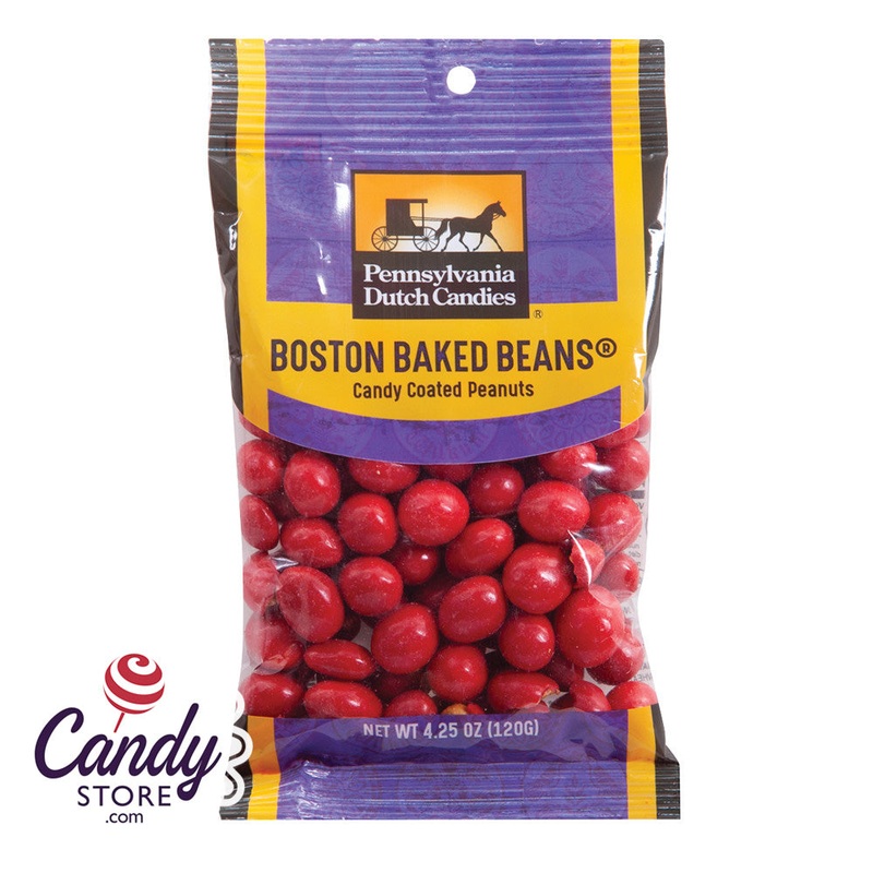Boston Baked Bean Candy Peg Bags- 12ct