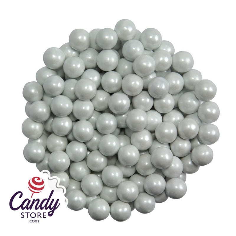 White Pearl Sixlets Candy - 12lb