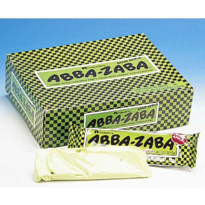 Abba-Zaba Sour Apple Bars - 24ct