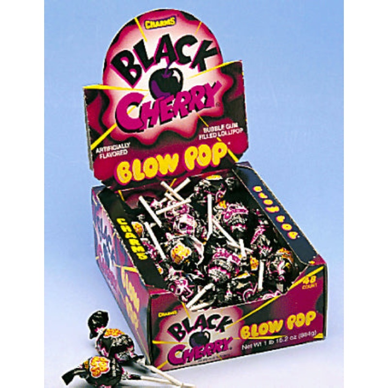 Black Cherry Blow Pops - 48ct