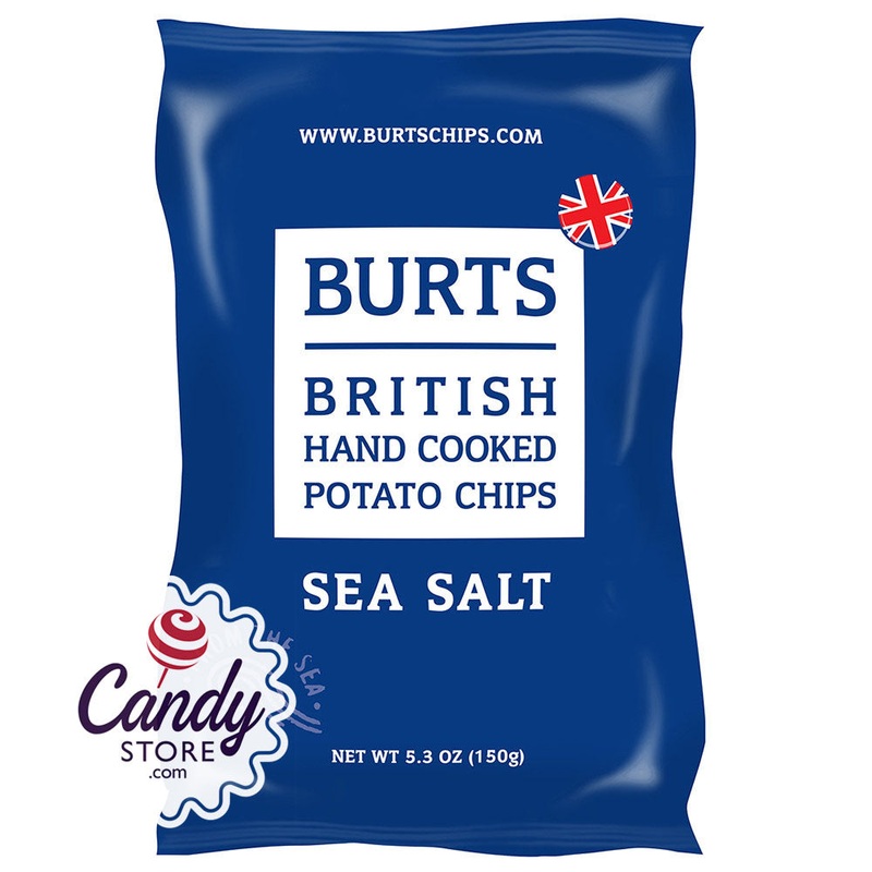 Burts Sea Salt Chips 5.3oz Bags - 10ct