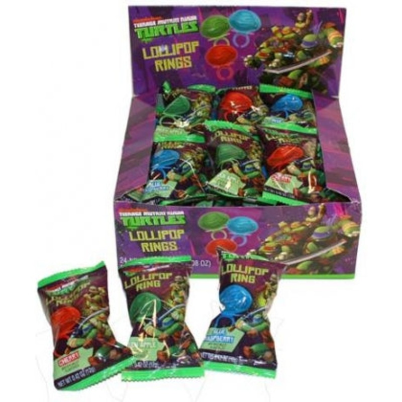 Teenage Mutant Ninja Turtles Lollipop Rings - 24ct