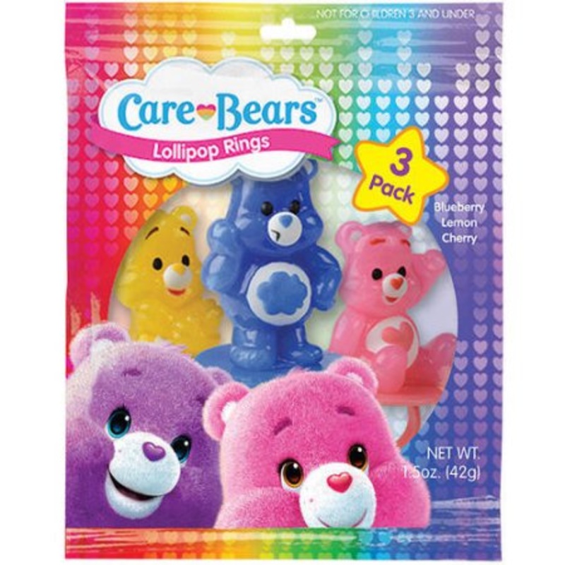 Care Bears 3 Pack Ring Pop - 12ct