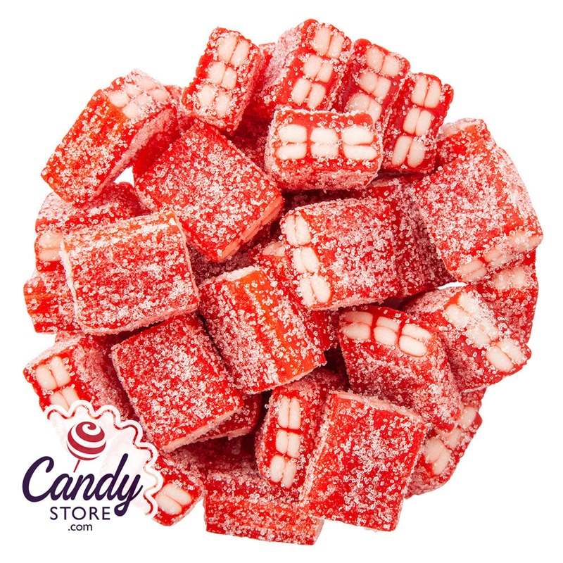 Vidal Gummy Strawberry Filled Bricks - 4.4lb