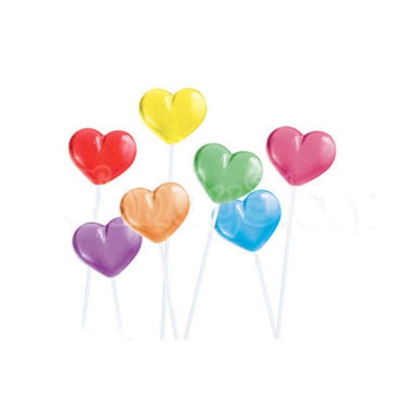 Assorted Color Hearts Twinkle Pops - 120ct