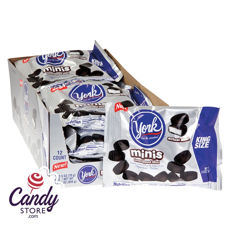 York Peppermint Patties King Size Minis 2.5oz - 12ct