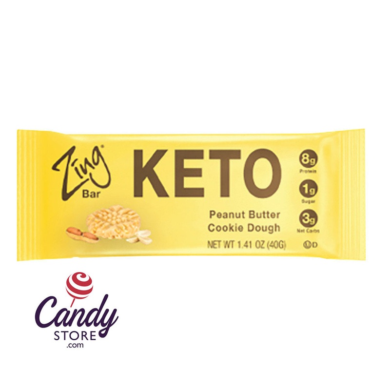 Zing Keto Bar Peanut Butter Cookie Dough 1.41oz - 144ct